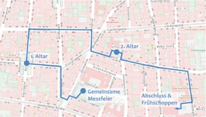 Prozessionsroute