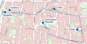 Prozessionsroute