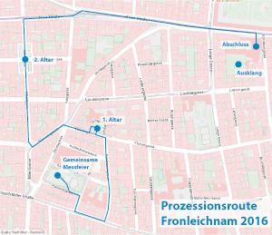 Prozessionsroute